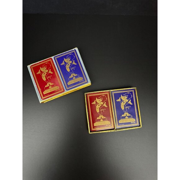 Vintage Congress Woody Woodpecker Playing Cards Cellu-Tone Finish Blue & Red Dec - Picture 12 of 13
